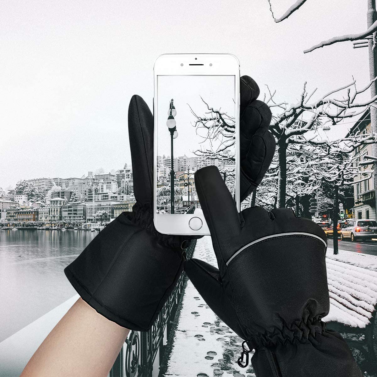 Electric Battery Operated USB Rechargeable Hand Warming Heated Gloves For Men And Women  - Motorcycle Cycling Hunting Skiing