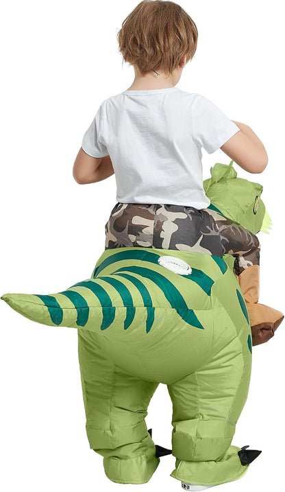 Ventayo – Inflatable T-Rex Costume for Kids with Easy Inflate Design | Fun Halloween Adventure