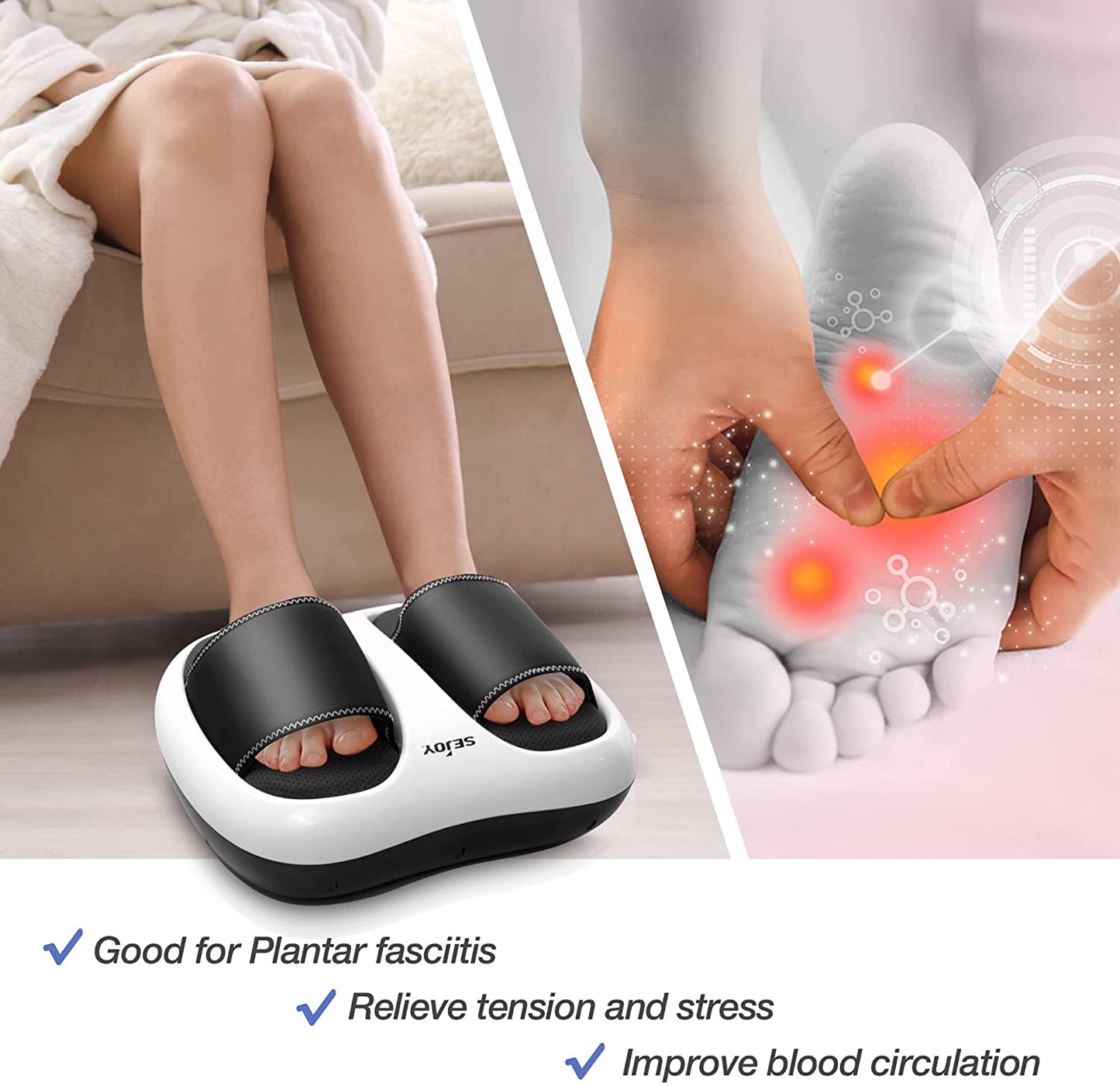 Shiatsu Fußmassagegerät mit Wärmefunktion