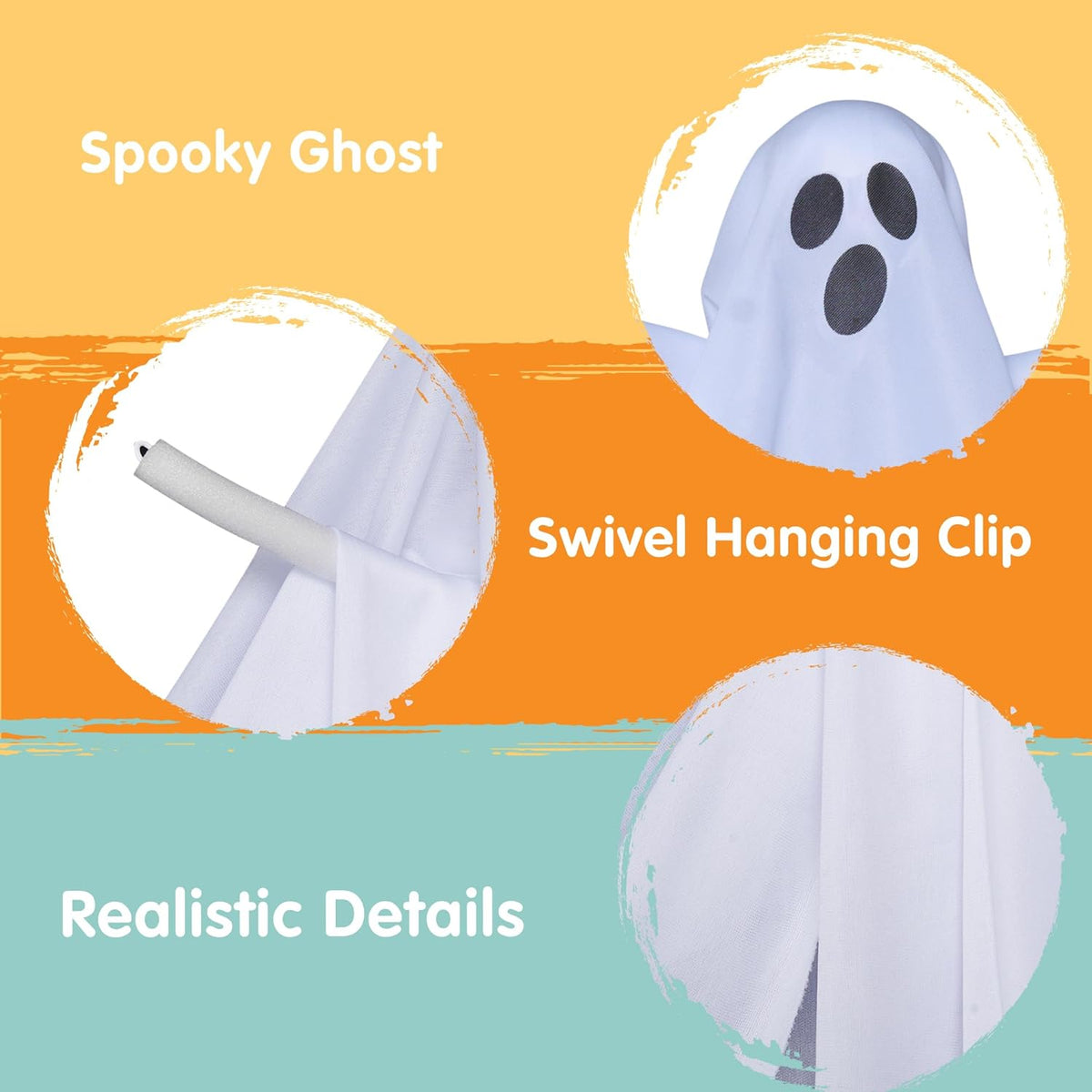 2 Packs 27.5" Halloween Decoration Hanging Ghosts Outdoor – Ventayo