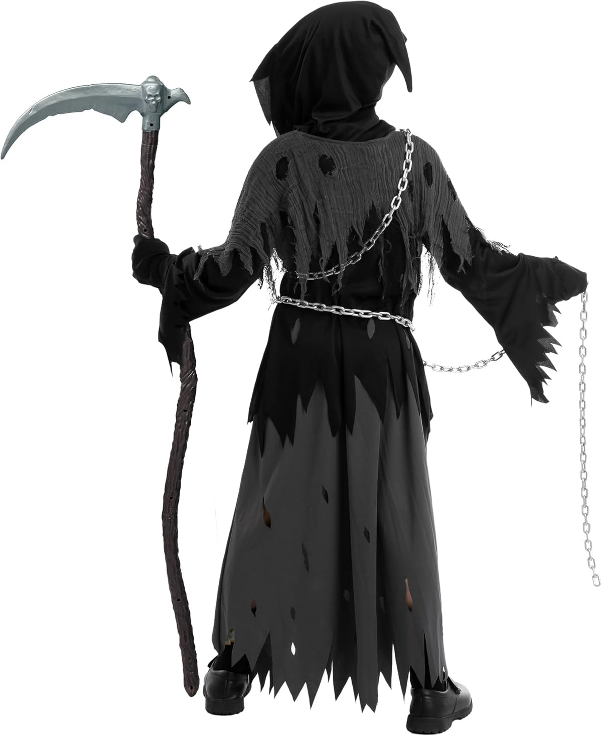 Glowing Eyes Grim Reaper Halloween Costume for Kids – Ventayo