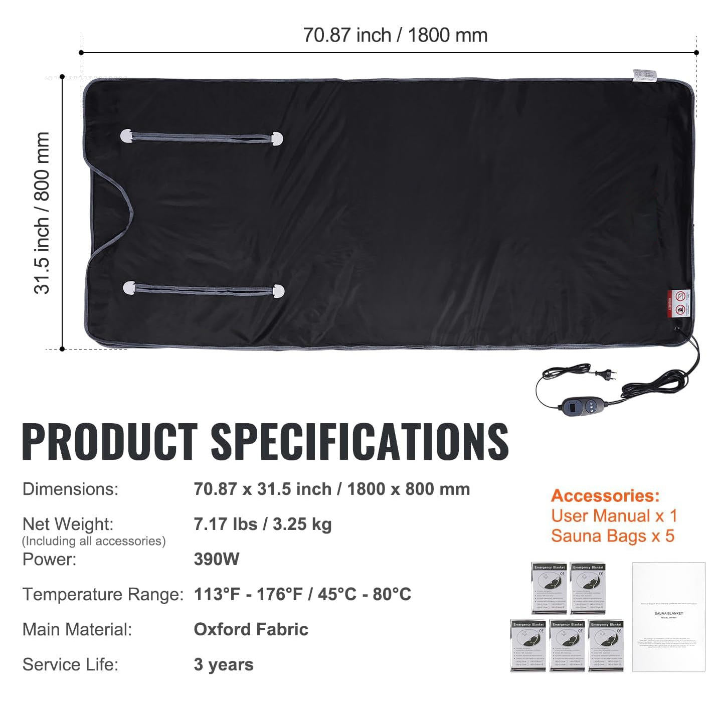 Far Infrared Sauna Heating Blanket