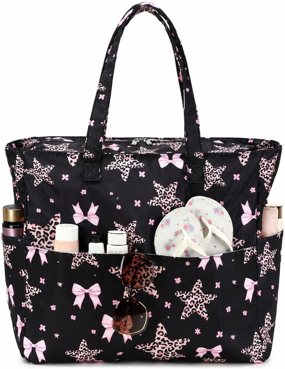 Ventayo – Coastal Collection | Large Waterproof Beach Tote Bag with Zipper & Wet Pocket | Versatile for Travel, Gym, and Grocery
