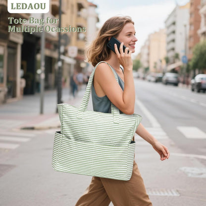 Ventayo – Coastal Collection | Large Waterproof Beach Tote Bag with Zipper & Wet Pocket | Versatile for Travel, Gym, and Grocery