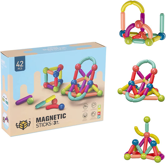 Montessori magnetische bouwblokken (42 stuks)