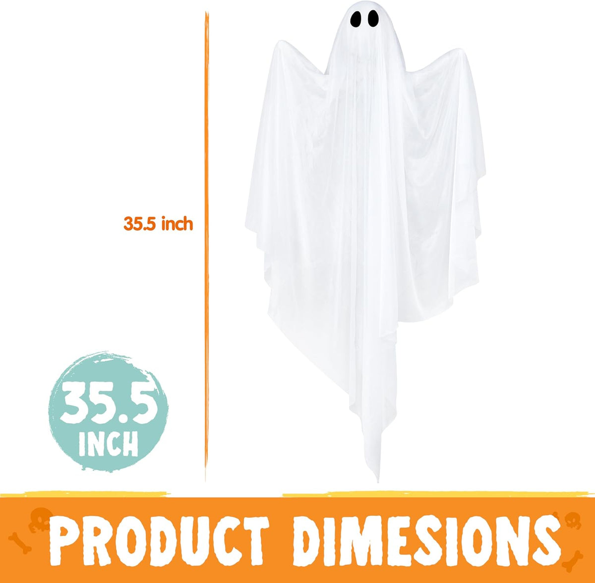 2 Pcs 35.5” Halloween Light up Hanging Ghost – Ventayo