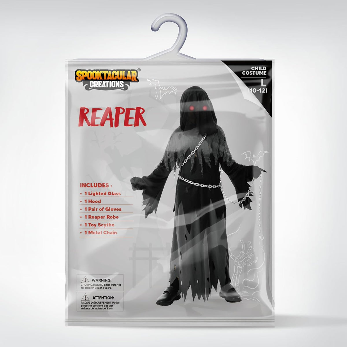 Glowing Eyes Grim Reaper Halloween Costume for Kids – Ventayo