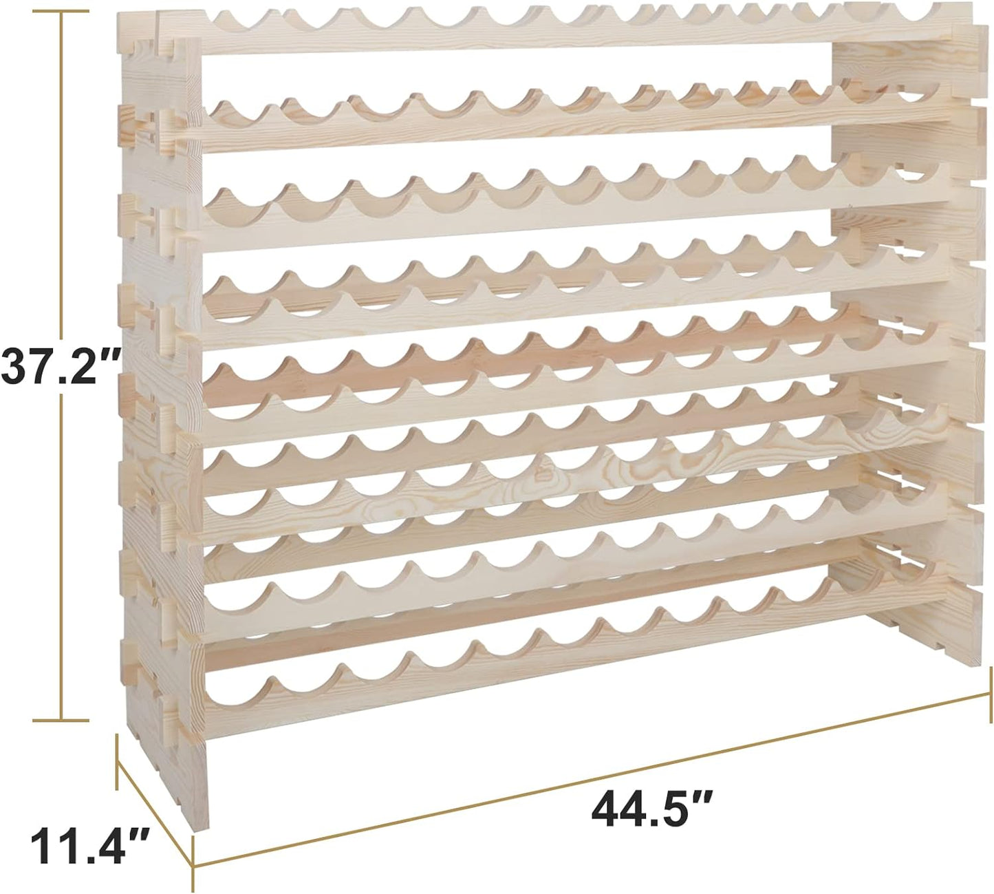 96-bottle Stackable Modular Wine Rack