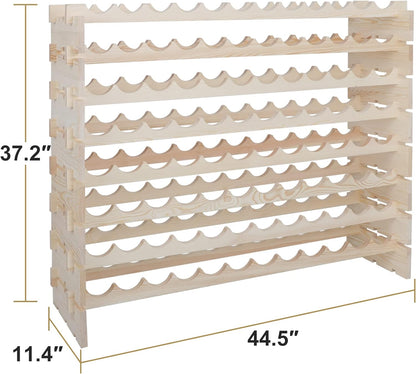 96-bottle Stackable Modular Wine Rack