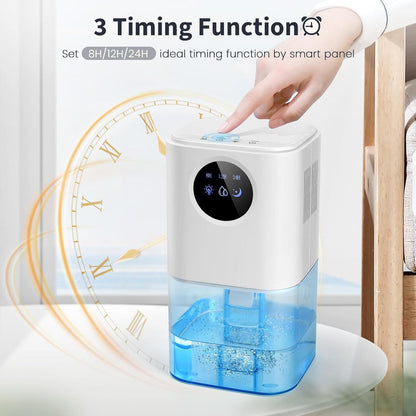 Portable Dehumidifier for Bedroom/Bathroom – Quiet Damp Air Moisture Remover