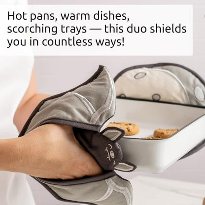 Bat-Inspired Oven Mitt & Pot Holder Set – Ventayo