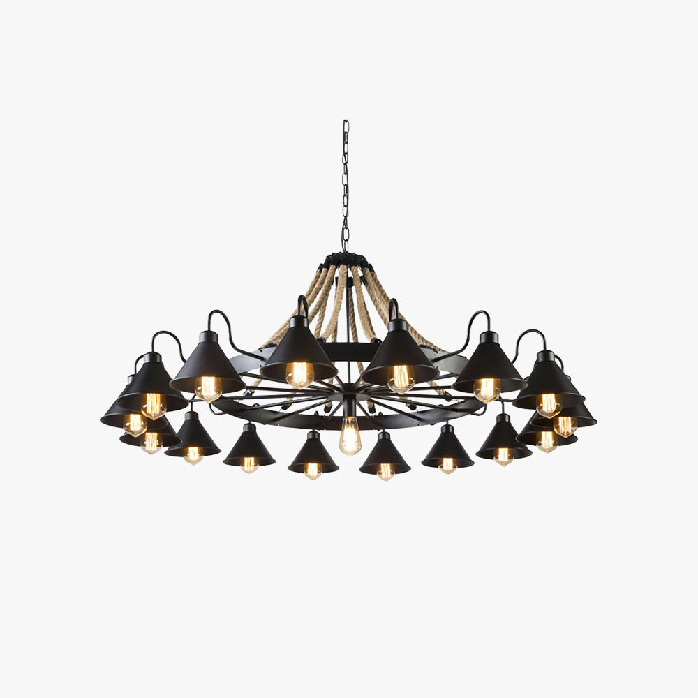 Vintage industriële hanglamp kroonluchter verlichting