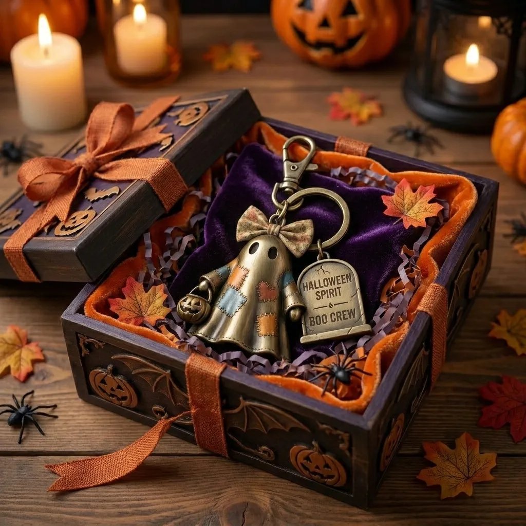 BooCharm – Halloween Ghost Keychain