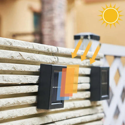 Wodoodświetlone zasilane energią słoneczną zewnętrzne dekoracyjne światło ścienne na patio