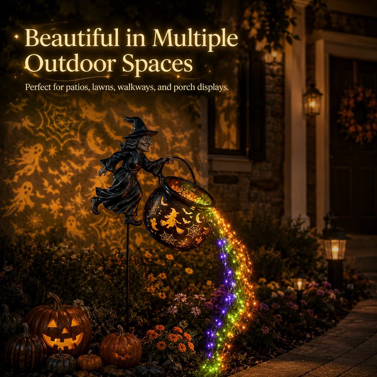 ShadowGlow – Halloween Witch Garden Light