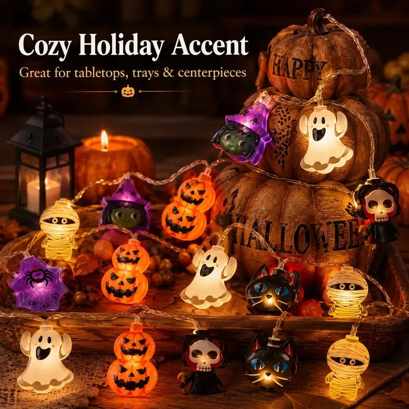GlowPump – Pumpkin LED String Lights