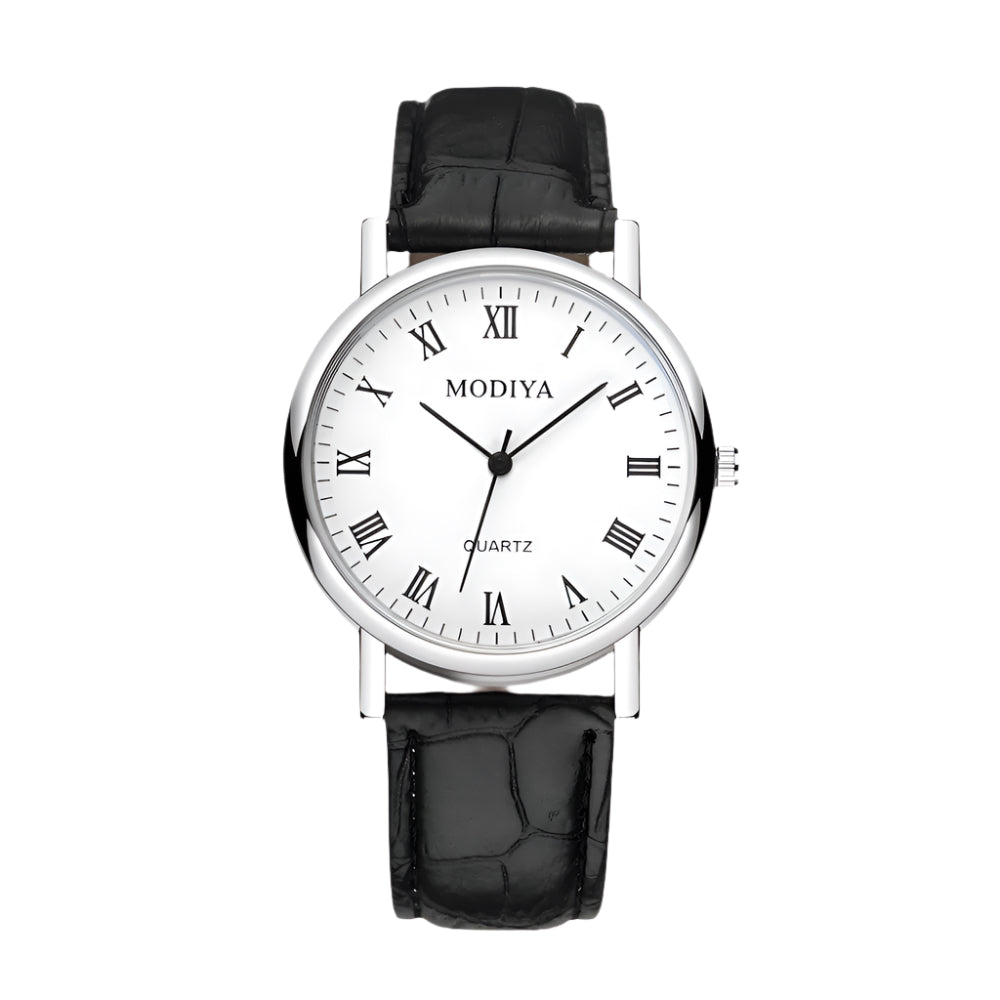 PARIS Old Money Watch – Men’s Luxury Calfskin Leather Strap Watch with Classic Design