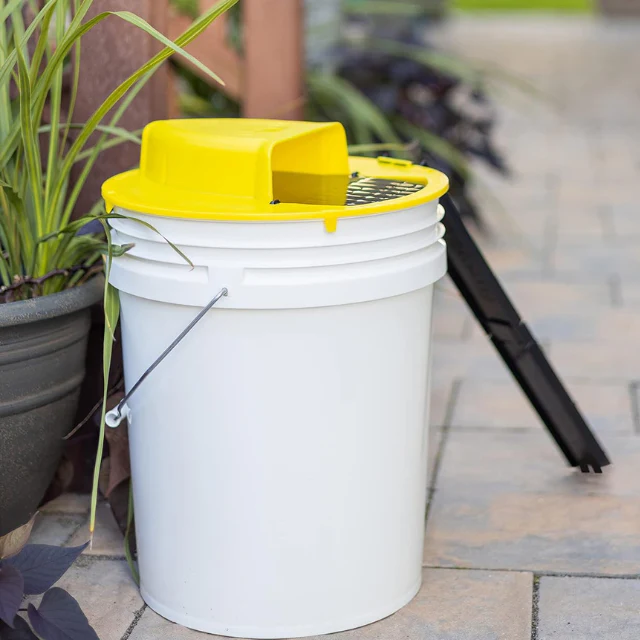 Reusable Humane Bucket Mouse Trap – No-Kill Live Catch Flip Lid for 5-Gallon Bucket – Pet & Child Safe Rodent Solution