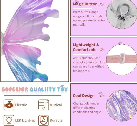 LED Butterfly Fairy Wings – Ventayo