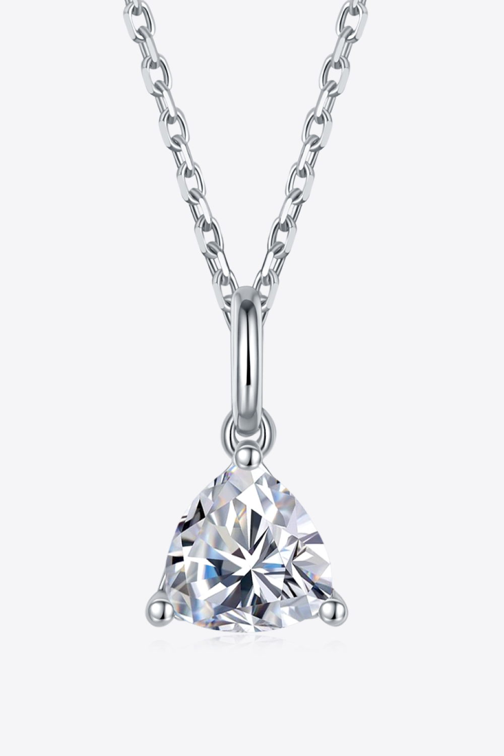 Pure Radiance 1 Carat Moissanite Sterling Silver Pendant Necklace