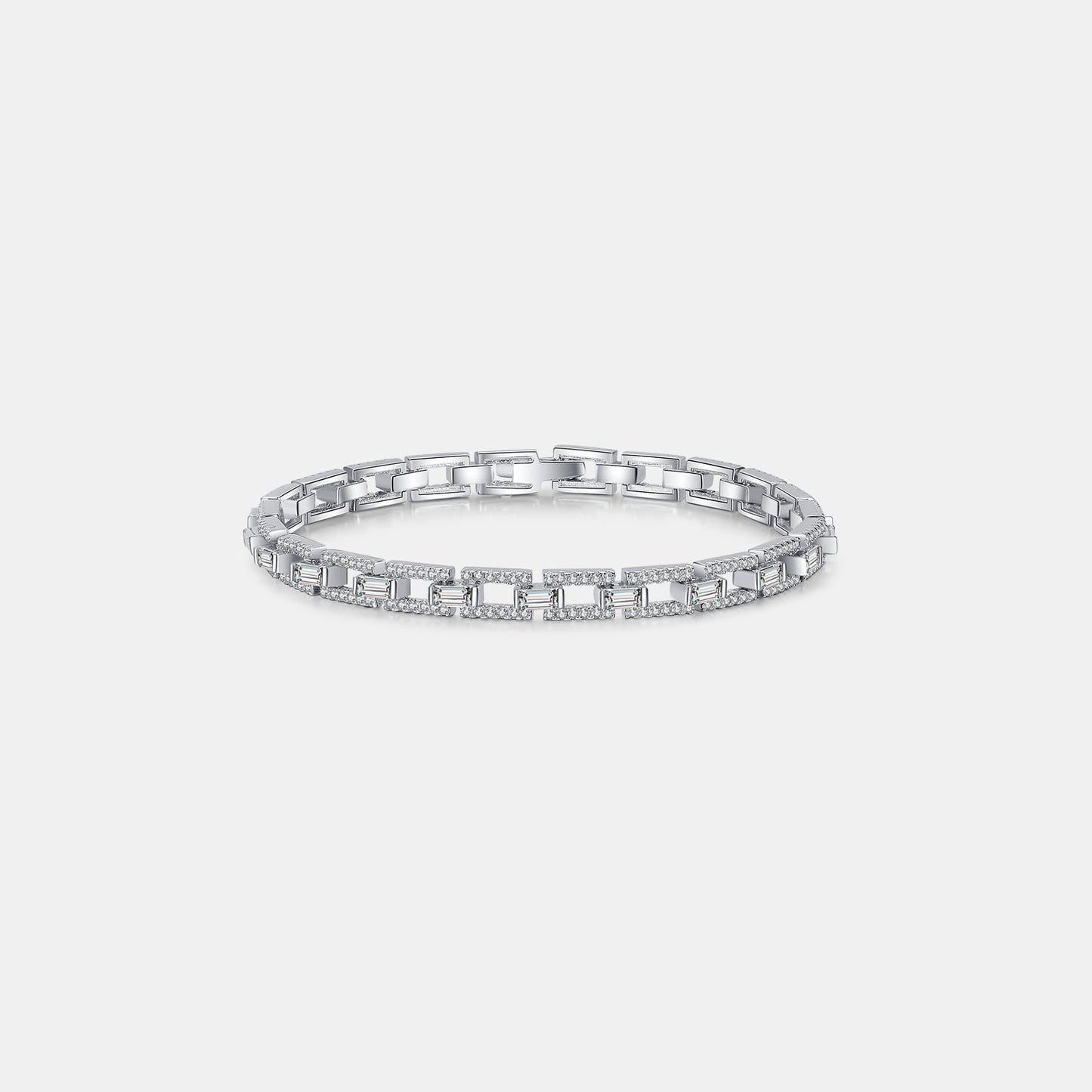 Pure Serenity 3.2 Carat Moissanite Silver Bracelet