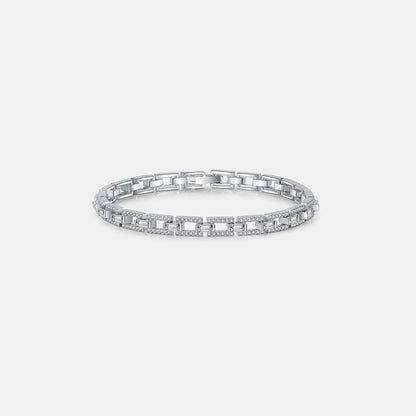 Pure Serenity 3.2 Carat Moissanite Silver Bracelet