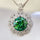 Radiant Aura 10 Carat Moissanite Silver Pendant Necklace