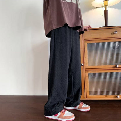 NAKSAN Jacquard Pants – Men’s Cotton-Blend Oversized Fit Jacquard Trousers