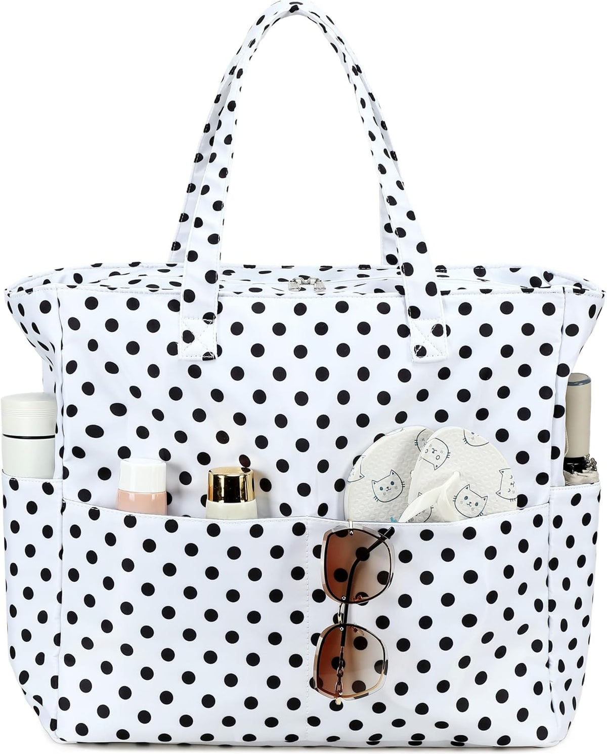 Ventayo – Coastal Collection | Large Waterproof Beach Tote Bag with Zipper & Wet Pocket | Versatile for Travel, Gym, and Grocery
