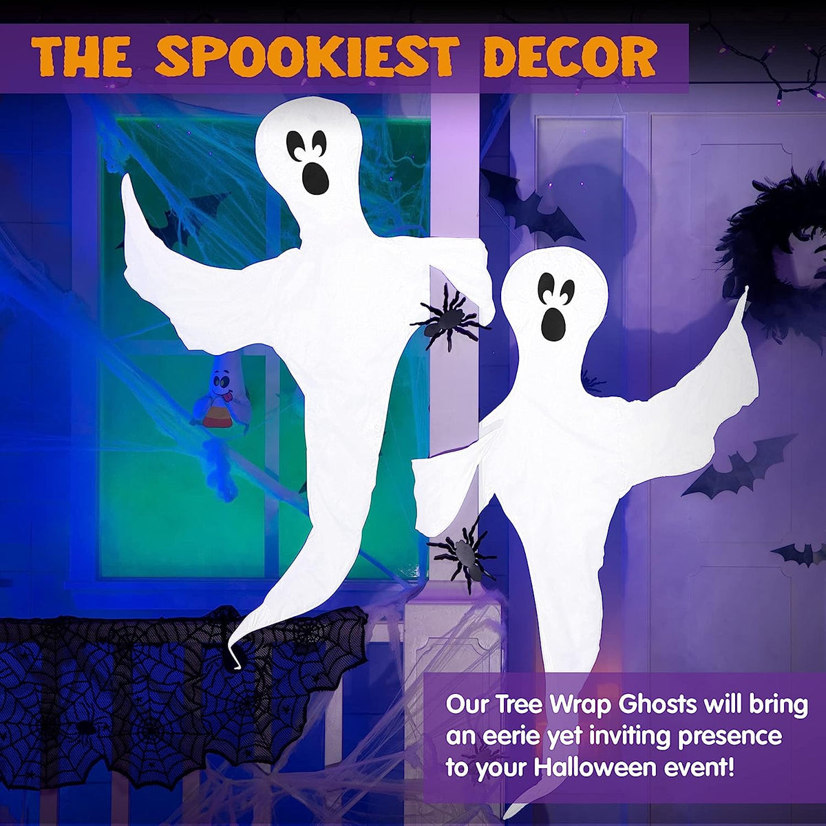 2Pcs Tree Wrap Decoration Ghost 53in – Ventayo