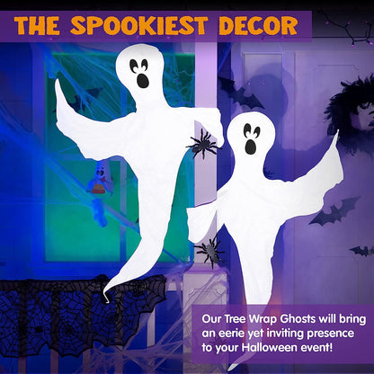 2Pcs Tree Wrap Decoration Ghost 53in – Ventayo