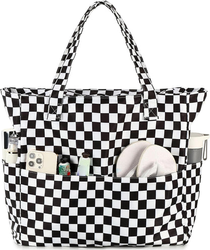 Ventayo – Coastal Collection | Large Waterproof Beach Tote Bag with Zipper & Wet Pocket | Versatile for Travel, Gym, and Grocery