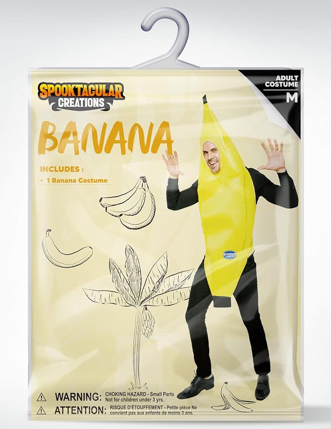 Adult Deluxe Banana Costume Set - Halloween Dress-Up & Cosplay – Ventayo