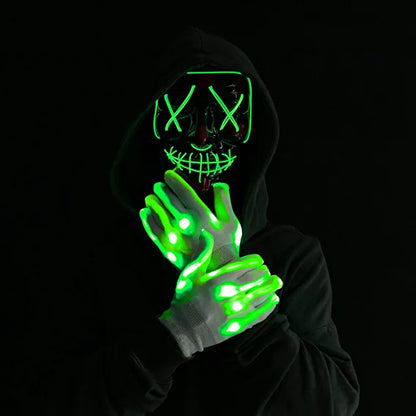 Led Scary Mask And Gloves (green) – Ventayo