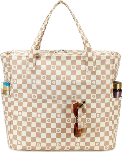 Ventayo – Coastal Collection | Large Waterproof Beach Tote Bag with Zipper & Wet Pocket | Versatile for Travel, Gym, and Grocery