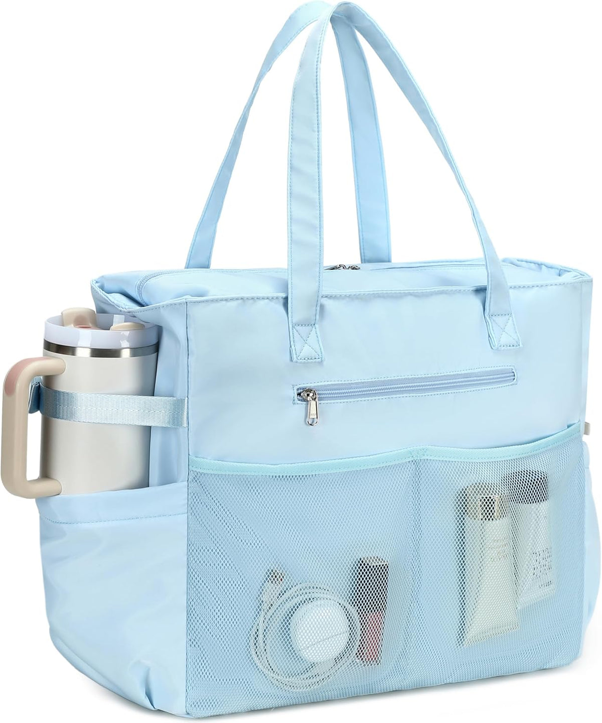 Ventayo – Coastal Collection | Large Waterproof Beach Tote Bag with Zipper & Wet Pocket | Versatile for Travel, Gym, and Grocery