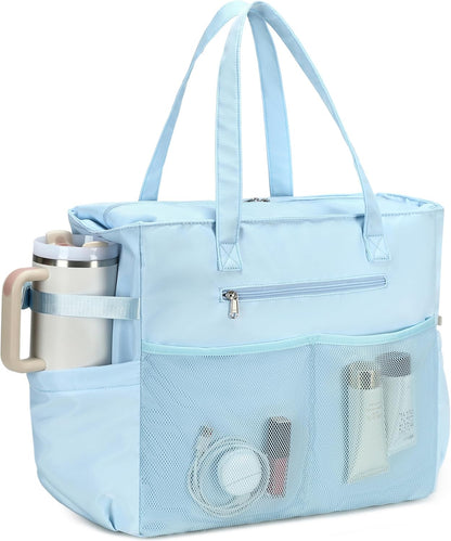 Ventayo – Coastal Collection | Large Waterproof Beach Tote Bag with Zipper & Wet Pocket | Versatile for Travel, Gym, and Grocery