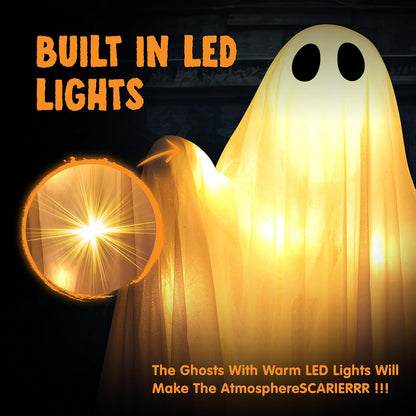 2 Pcs 35.5” Halloween Light up Hanging Ghost – Ventayo