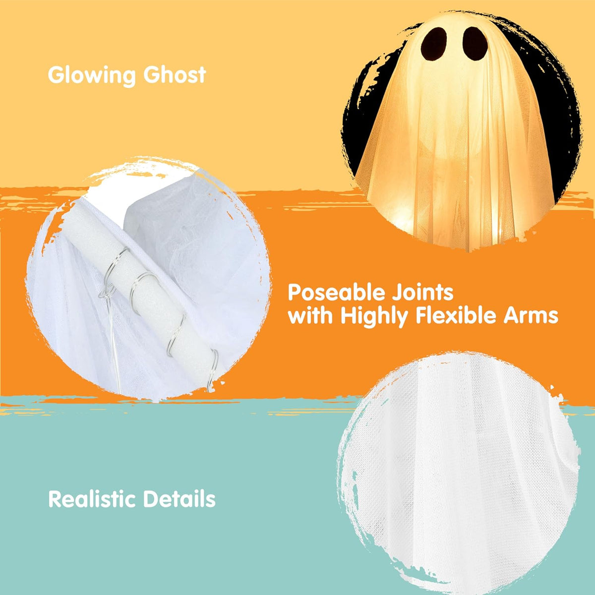 2 Pcs 35.5” Halloween Light up Hanging Ghost – Ventayo
