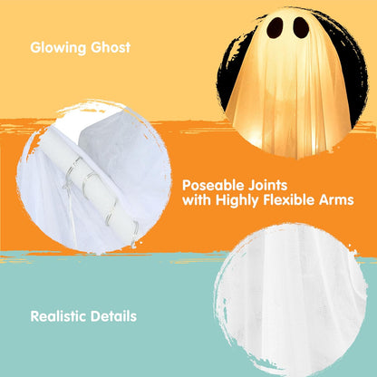 2 Pcs 35.5” Halloween Light up Hanging Ghost – Ventayo