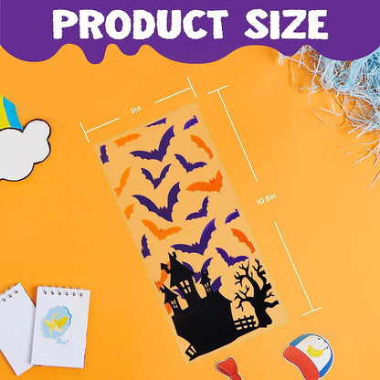 Halloween Cellophane Rectangle Treat Bags, 150 Pcs – Ventayo