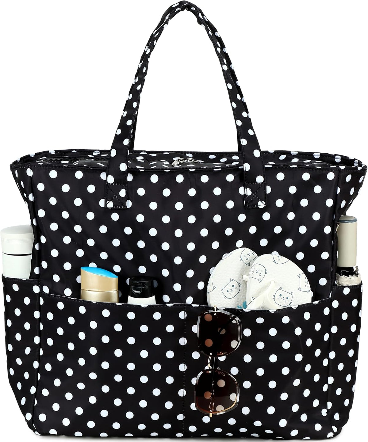 Ventayo – Coastal Collection | Large Waterproof Beach Tote Bag with Zipper & Wet Pocket | Versatile for Travel, Gym, and Grocery