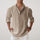 CAPRI Men’s Linen Summer Shirt – Breathable 100% Linen with Rolled-Up Sleeves
