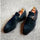 Herren Kunstwildleder Schnallenriemen Business Arbeitskleidung Schuhe Herbst Winter Slipper Loafer