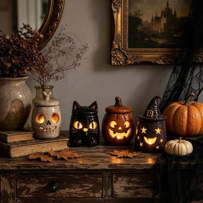 GlowGuard – Handcrafted Artisan Monster Tea Light Holder