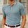 Polo de punto AMALFI – Polo entallado para hombre de mezcla de viscosa y poliéster con textura espiga