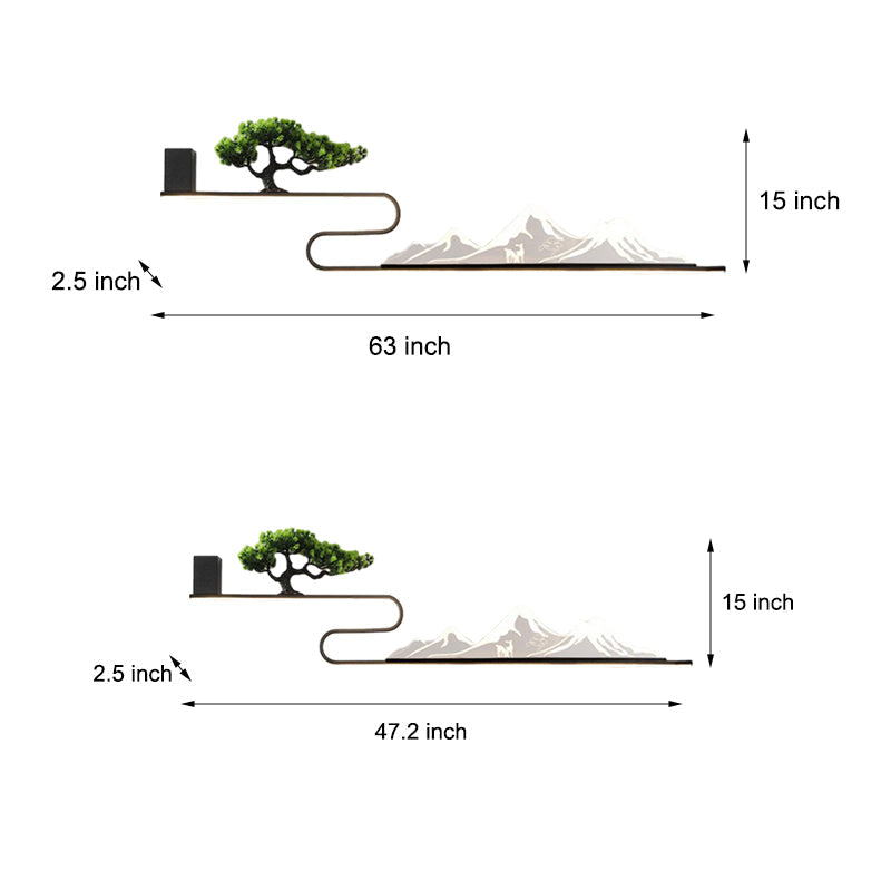 Berglandschap Buitenmuurlampen
