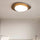 Nordic ijzer houtnerf kiezel LED inbouw plafondlamp