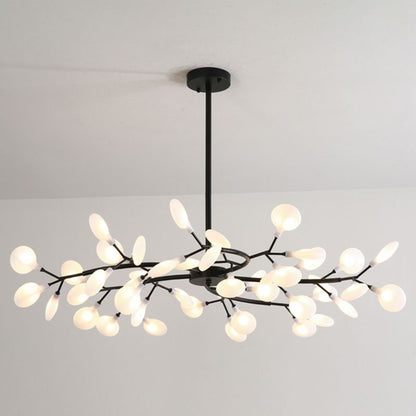 Firefly Art Deco Pendant Light Chandelier Black/Gold Living Room