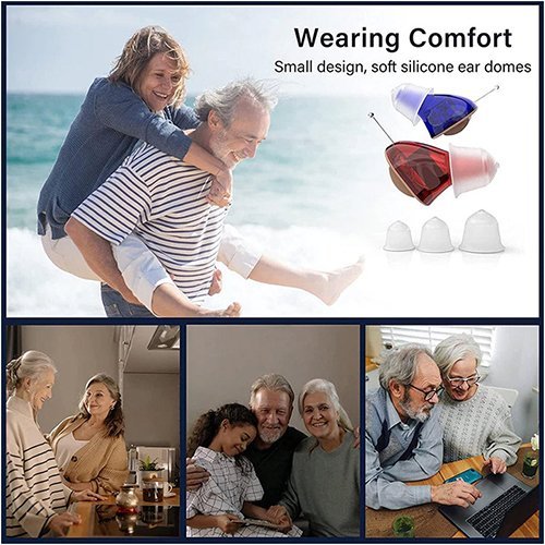Invisible CIC Hearing Aid – Rechargeable, Discreet, Small In-Canal for Seniors